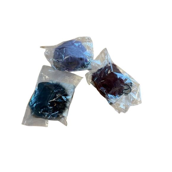 3 Darling Furry Kitty Cat Bag Charms or Keychains NWT - Picture 5 of 5